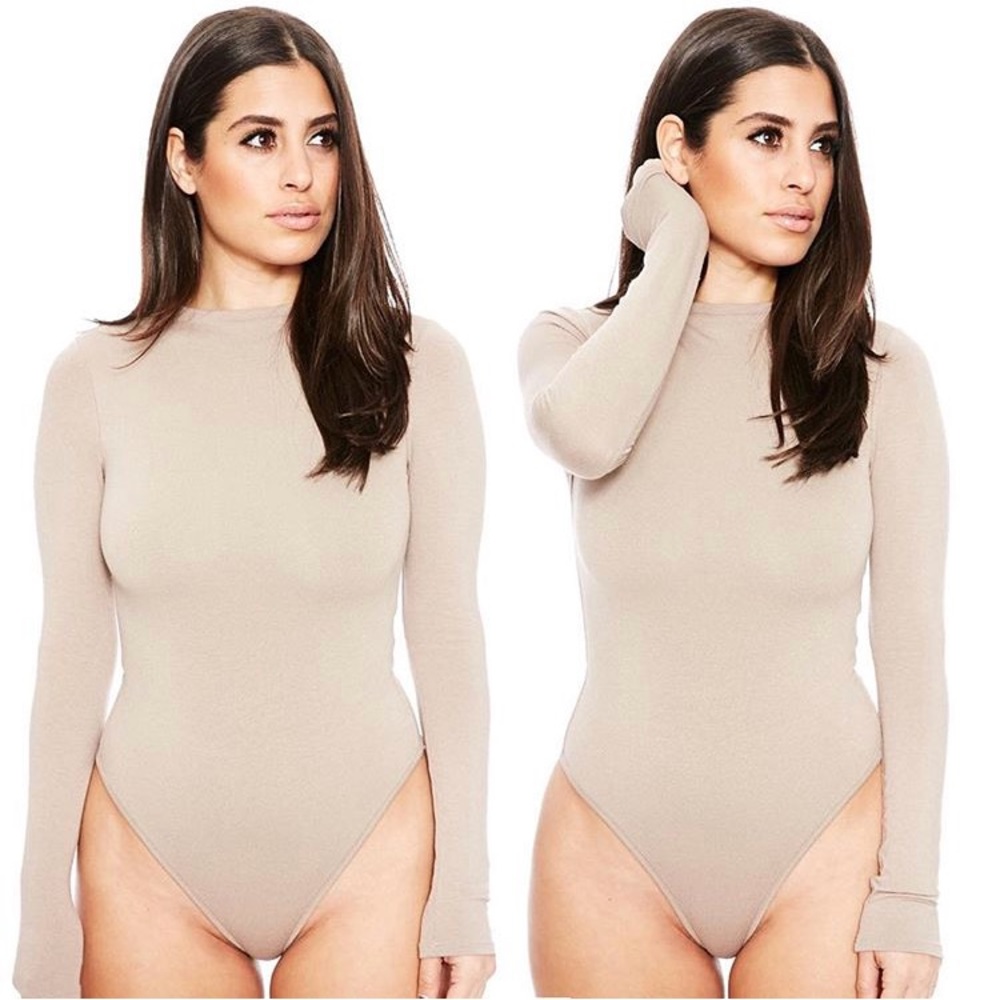 Naked wardrobe long sleeve bodysuit